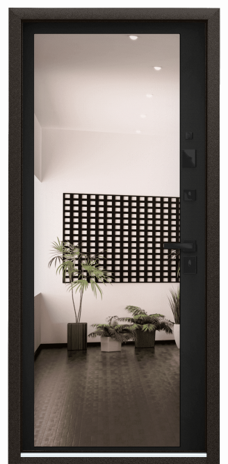 ULTIMATUM-M PP, Декоративная панель с зеркалом, MM, ЛКП Насыщеный чёрный в Омске